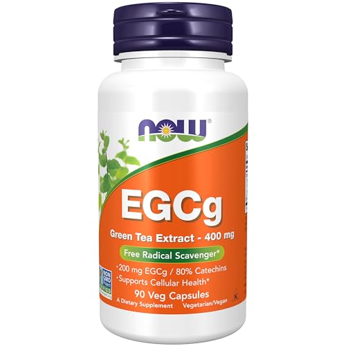 NOW Foods Supplements, EGCg Green Tea Extract 400 mg, Free Radical Scavenger*, 90 Veg Capsules