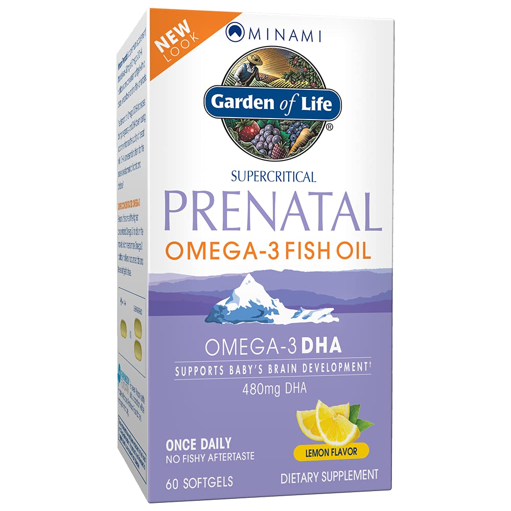 Garden of Life Prenatal DHA Omega-3 Fish Oil, pregnancy-safe, ranked #4