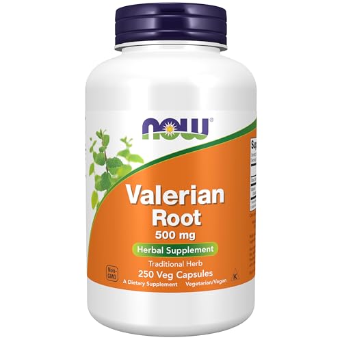 NOW Foods Supplements, Valerian Root (Valeriana officinalis) 500 mg, Herbal Supplement, 250 Veg Capsules