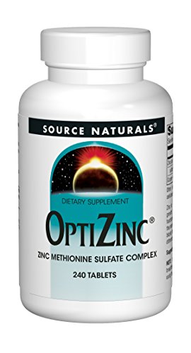 Source Naturals OptiZinc Zinc Methionine Sulfate Complex & Dietary Supplement - 240 Tablets