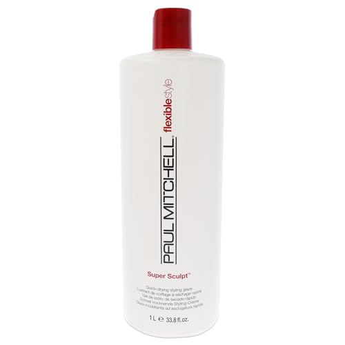 Paul Mitchell Super Sculpt Styling Glaze, Flexible Hold, Lasting Memory + Shine, For All Hair Types, 33.8 fl oz