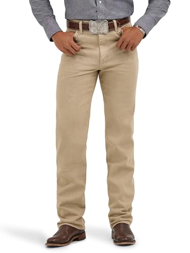 Wrangler 0936 Cowboy Cut Slim Fit Jean, Prewashed Tan, 34W x 32L
