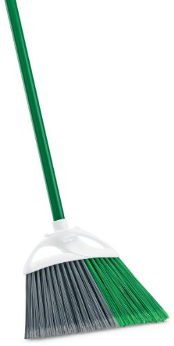 Libman Precision Angle Broom w/ Metal Handle, 11" Sturdy Sweeping A steel broom that sweeps away