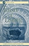 Transfer Of Learning Cognition And Instruction Issn English Edition