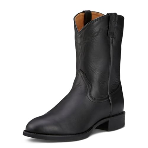 ARIAT Mens Heritage Roper Western Boot Black 8 Wide