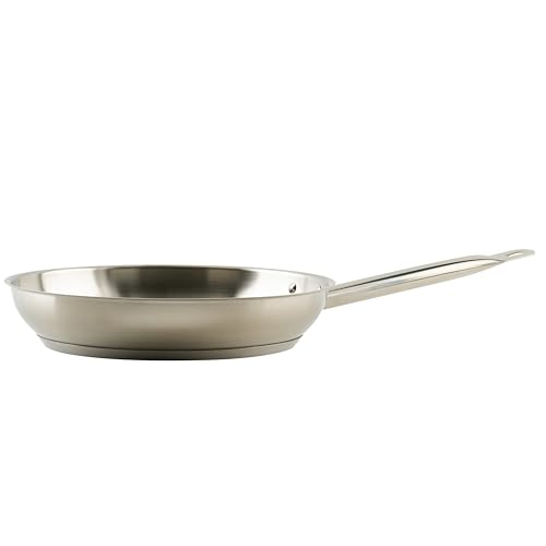 Winco Commercial-Grade Stainle...l Fry Pan,Natural Finish,11