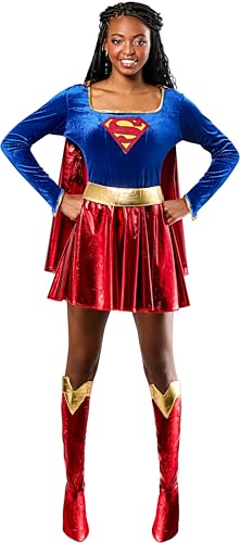 Rubies DC Comics Superheroes: Supergirl Costume Dress for Adults, Women's Large
