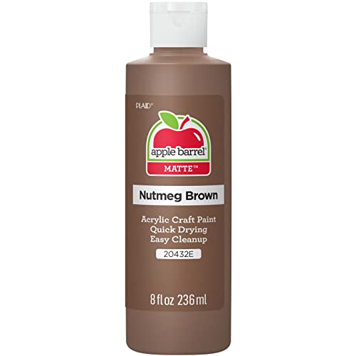 Apple Barrel Acrylic Paint in Assorted Colors (8 Ounce), J20432 Nutmeg- Pack of 1