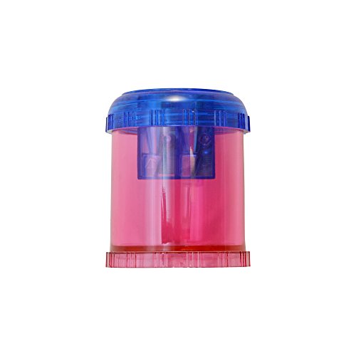 Westcott Plastic Manual Pencil and Crayon Sharpener, Assorted Colors (12202), single