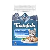 Blue Buffalo Tastefuls Adult Indoor Dry Cat Food, Chicken & Brown Rice, 3-lb Bag