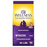 Wellness Complete Health Adult Dry Dog Food, Wholesome Grain Kibble, Natural, Chicken and Oatmeal Recipe, 30 lb Bag