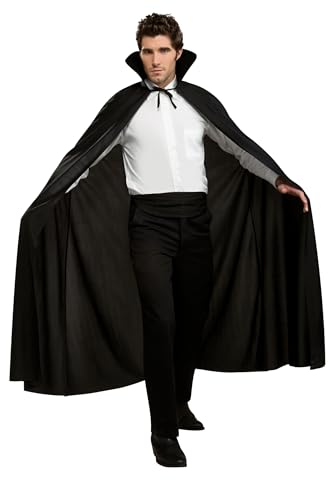 Rubies Full Length Black Cape for Adults, Unisex No Size