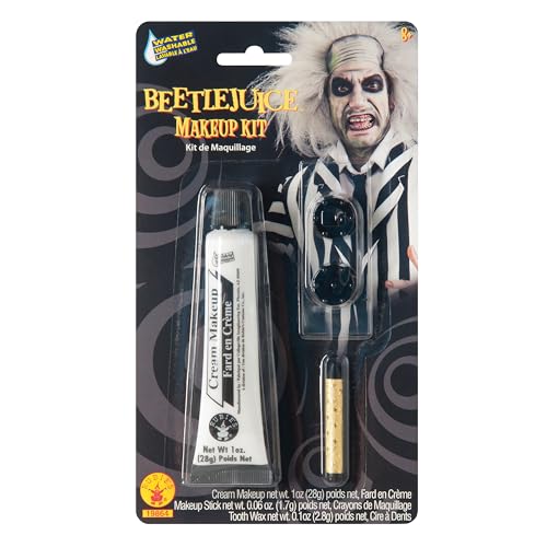 Rubies Beetlejuice: Beetlejuice Makeup Kit for Adults, Men's One Size