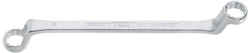 HAZET 630-24X26 330 mm 12-Point Profile Polished Head Double Box-End Wrench - Chrome-Plated