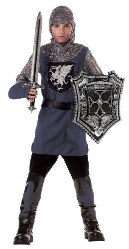 California Costumes Kid's Valiant Knight Costume Medium (Sizes 8-10) Gray