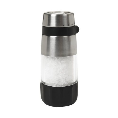 OXO Good Grips Accent Mess-Free Salt GrinderElectric Salt and Pepper Grinder Set Rechargeable, Automatic Salt and Peppe