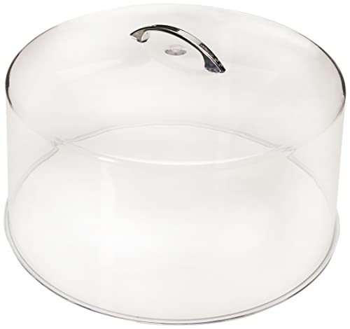 Winco CKS-13C Round Acrylic Cake Stand Cover, 12-Inch, Clear
