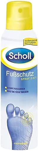 (-39%) Scholl Fußschutz Spray 2 in 1 Fußpilz Spray 150 ml - Neutralisiert Gerüche und hält Füße trocken, dermatologisch getestet, schnelltrocknend für Alltag und Sport, Fusspilz Schutzspray mit 24h Wirkung