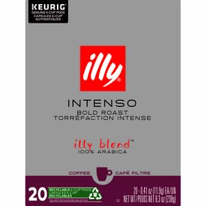 illy Coffee, Intenso iperEspresso Capsule, Dark Roast Espresso Pods, Compatible with illy iperEspresso Machines, (21 ct), 140.7g (packaging may Vary)