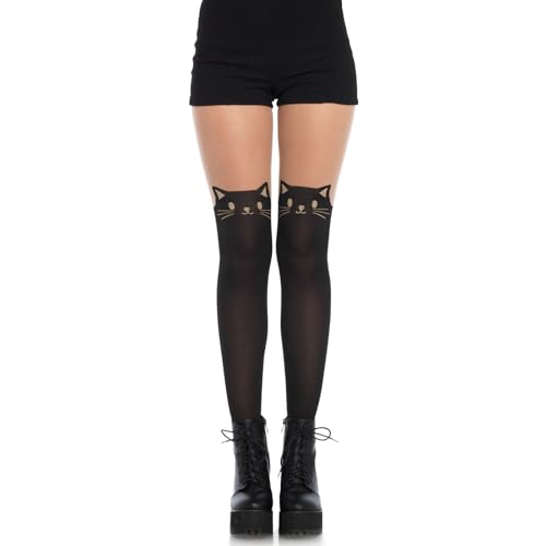 Leg Avenue Women's Kitty Kat, Black/Nude, One Size