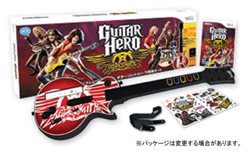 Wiiの名作・音楽ゲーム人気投票＆ランキング【音ゲー・リズムゲー】　7位　ギターヒーロー エアロスミス（ギターコントローラ同梱版）の画像
