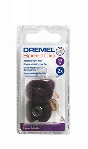 (-34%) Dremel 512S EZ SpeedClic Feinschleifscheiben - Zubehörsatz für Multifunktionswerkzeug mit 2 Feinschleifscheiben Körnung 320 25mm zum Schleifen von Metall, Kunststoff, Stahl, Holz u.v.m.