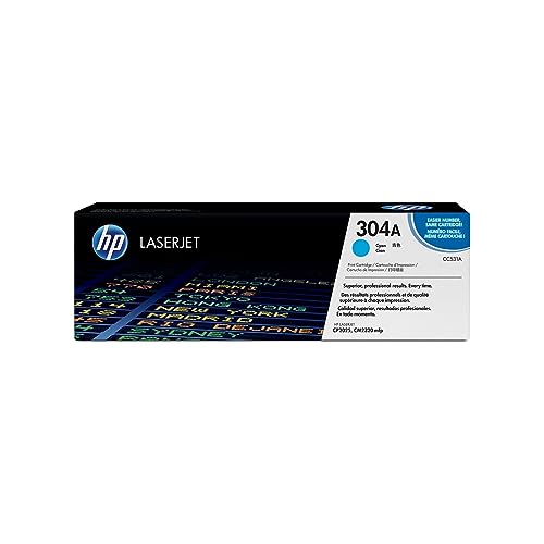 HP 304A (CC532A) Gelb Original Toner für HP Color LaserJet CP2025, CM2320, Standard