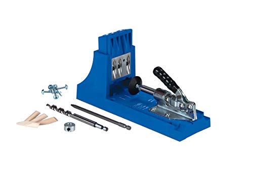 Kreg K4 Pocket Hole Jig - Adjustable, Versatile Jig for Strong Joints - Create Perfect, Rock-Solid Joints - Easily Adjustable Drill Guides - For Materials 1/2" to 1 1/2" Thick