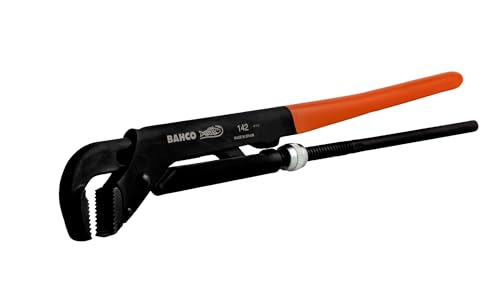 Bahco 142 "Swedish Model Pipe Wrench, Red/Black, 426 mm