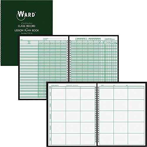 Ward Combination 9-10 Week Class Record + 6 Period Lesson Plan Book