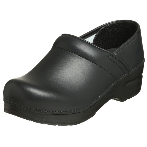 Dansko Women’s Professional Slip-On Clogs –Rocker Sole and Arch Support for Comfort-Ideal for Nursing, Food Service, Healthcare Black Box 8.5-9 M US