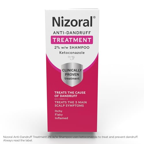 Nizoral Anti-Dandruff Treatment Shampoo, Treats and Prevents Dandruff, Clinically Proven to Control Itchy & Flaky Scalps, Contains Ketoconazole, 1 x 60ml