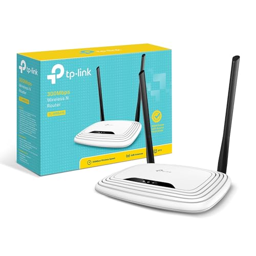 (-31%) TP-Link TL-WR841N N300 WLAN Router, 300Mbit/s-WLAN, Nur 2,4 GHz, unterstützt Keine DSL-Funktion, empfohlen für Wohnungen mit 1-2 Zimmern
