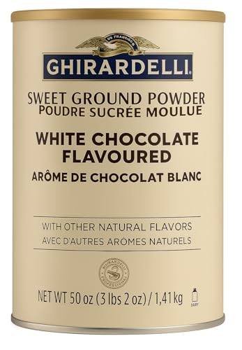 Ghirardelli Sweet Ground White Chocolate Flavor Powder, 3.12 lbs.