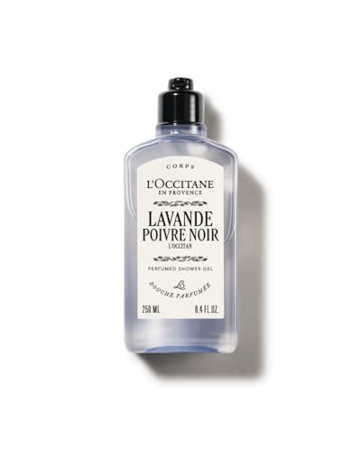 L'OCCITANE Shower Gel: Subtle Lavender Scent, Notes of Pepper and Nutmeg, Gently Cleanse Hair & Body