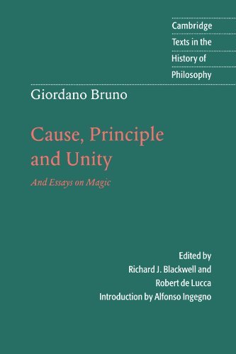 Cause, Principle and Unity and Essays on Magic book cover