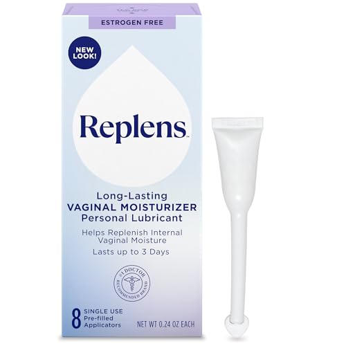 Replens Long-Lasting Vaginal Moisturizer, 8ct with single-use applicator
