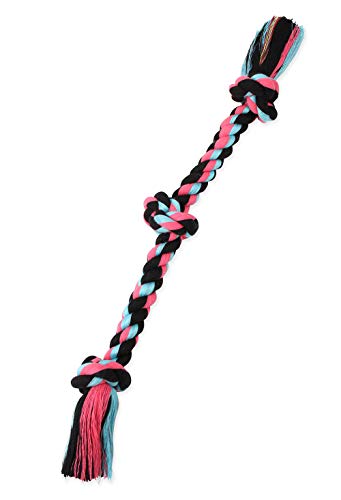 Mammoth Flossy Chews Cotton Blend Color Rope Tug
