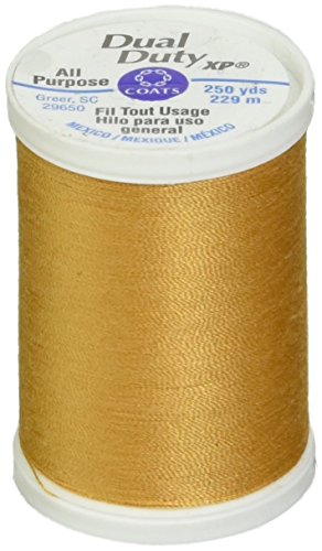 Coats Thread & Zippers S910-7570 Dual Duty XP General Purpose Thread, 250-Yard, Mine Gold