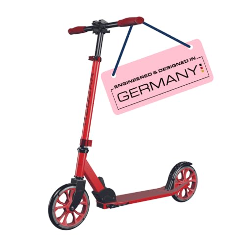 (-25%) HUDORA Scooter Up 200 - Geräuscharmer Aluminium-Roller für bis zu 100kg - Höhenverstellbarer & zusammenklappbarer Tretroller - Ruckelfreier Kick-Scooter für Kinder/Jugendliche & Erwachsene