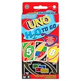 Mattel Games UNO H20 To Go, Juego de Cartas Resistentes al Agua, para niños +7 años y Adultos, Ideal para Playa , Nieve y Viajes , P1703