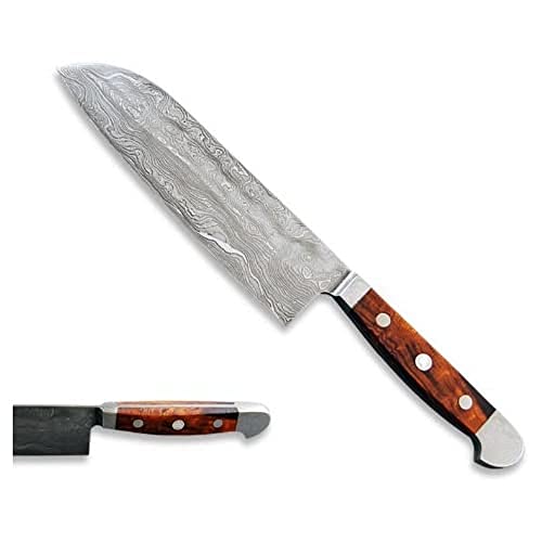 ⚡ BLITZDEAL (-48%) GÜDE Solingen - Santoku Messer Damaststahl geschmiedet, 18 cm, Wüsteneisenholz, F.GÜDE, Handmade Germany