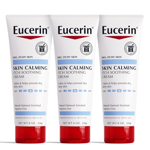 Eucerin Skin Calming Cream Natural Oatmeal 8oz 3-Pack