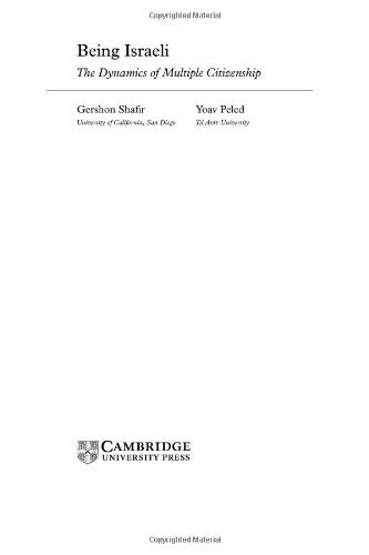 Being Israeli book cover