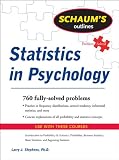 Schaums Outline Of Statistics In Psychology Schaums Outlines English Edition