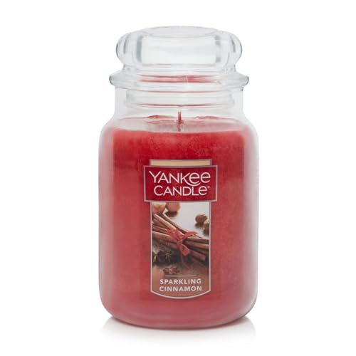 Yankee Candle Scented Candle, Sparkling Cinnamon, Original Large Jar Candle, 110
