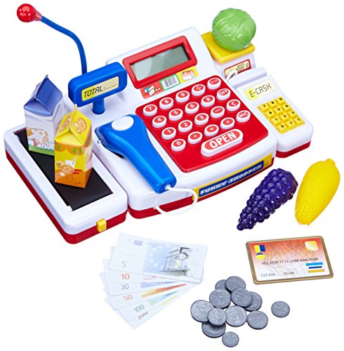 (-38%) Simba 104525700 - Supermarktkasse mit Scanner Kinderspiel, Bunt
