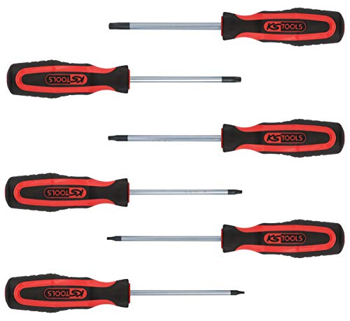 (-53%) KS Tools 159.0040 ERGOTORQUEplus Schraubendreher-Satz, 6-tlg., TX mit Bohrung