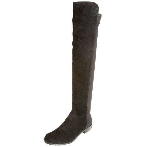 Stuart Weitzman Women's 5050 Stretch Suede Boots, Black, 11 Medium US