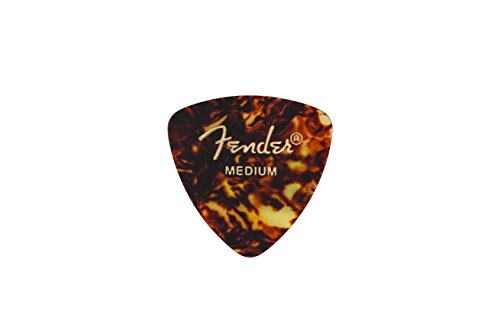 Fender Classic Celluloid Guitar Picks 346 Shape, Stocking Stuffers, Guitar Accessories, Tortoise Shell, Medium, 12-Pack